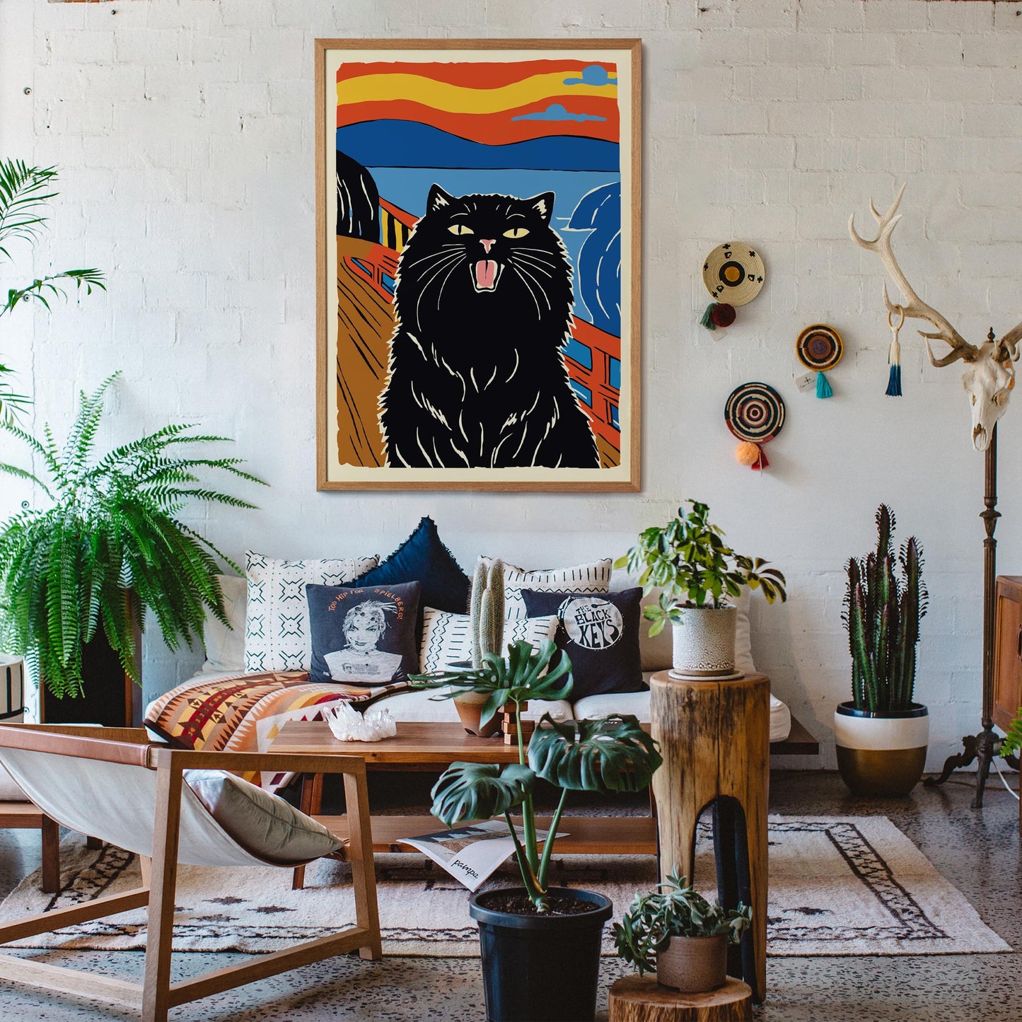 Screaming Cat Wall Art