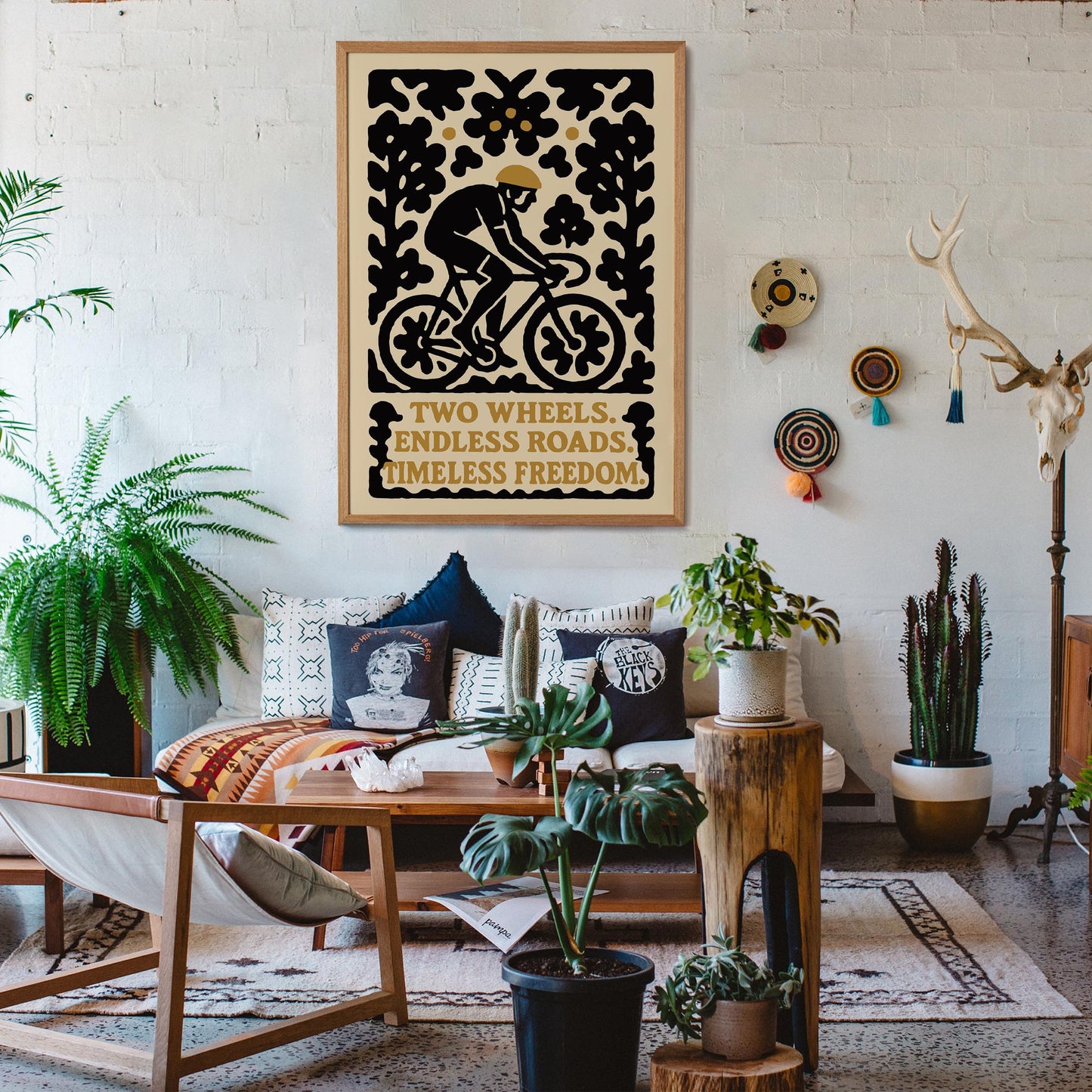 Cycling Freedom Poster Print