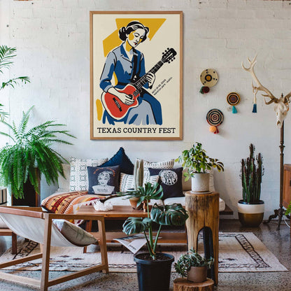 Texas Country Fest Poster Print