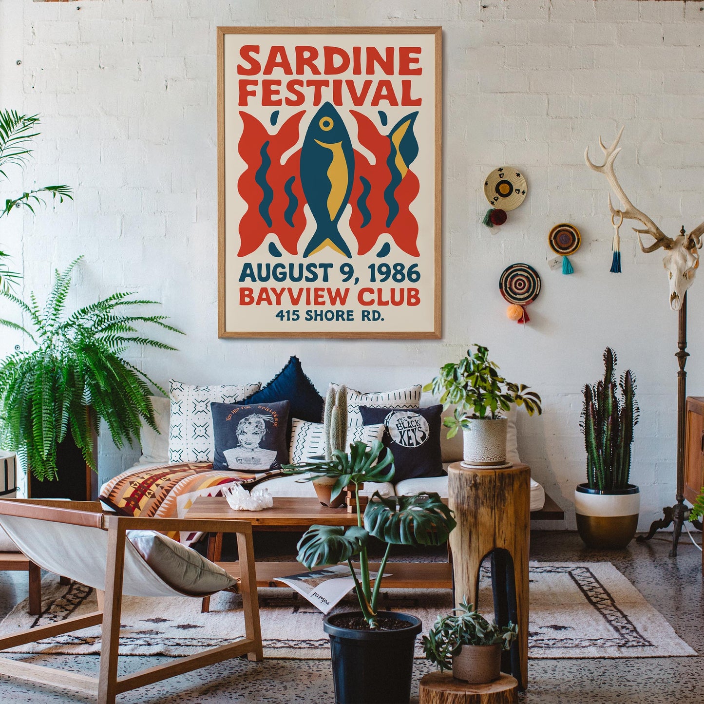 Sardine Festival Retro Poster
