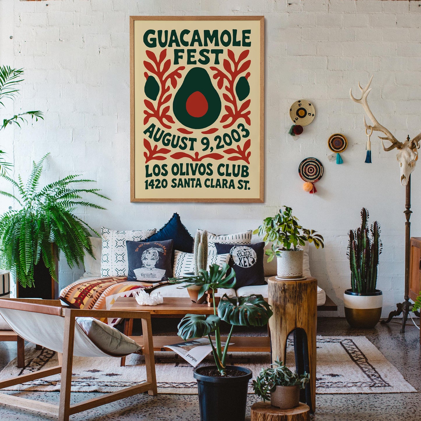 Guacamole Fest Retro Poster
