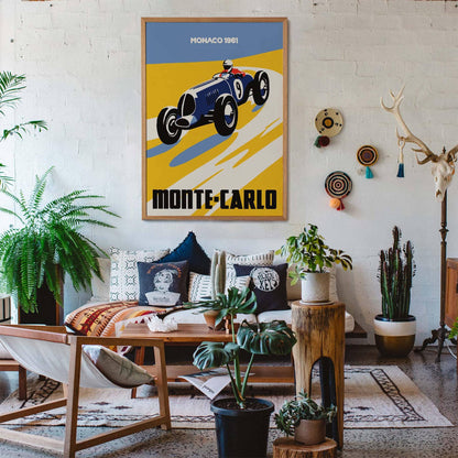 Monte-Carlo Racing Poster Print