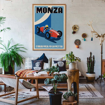 Monza Vintage Racing Poster