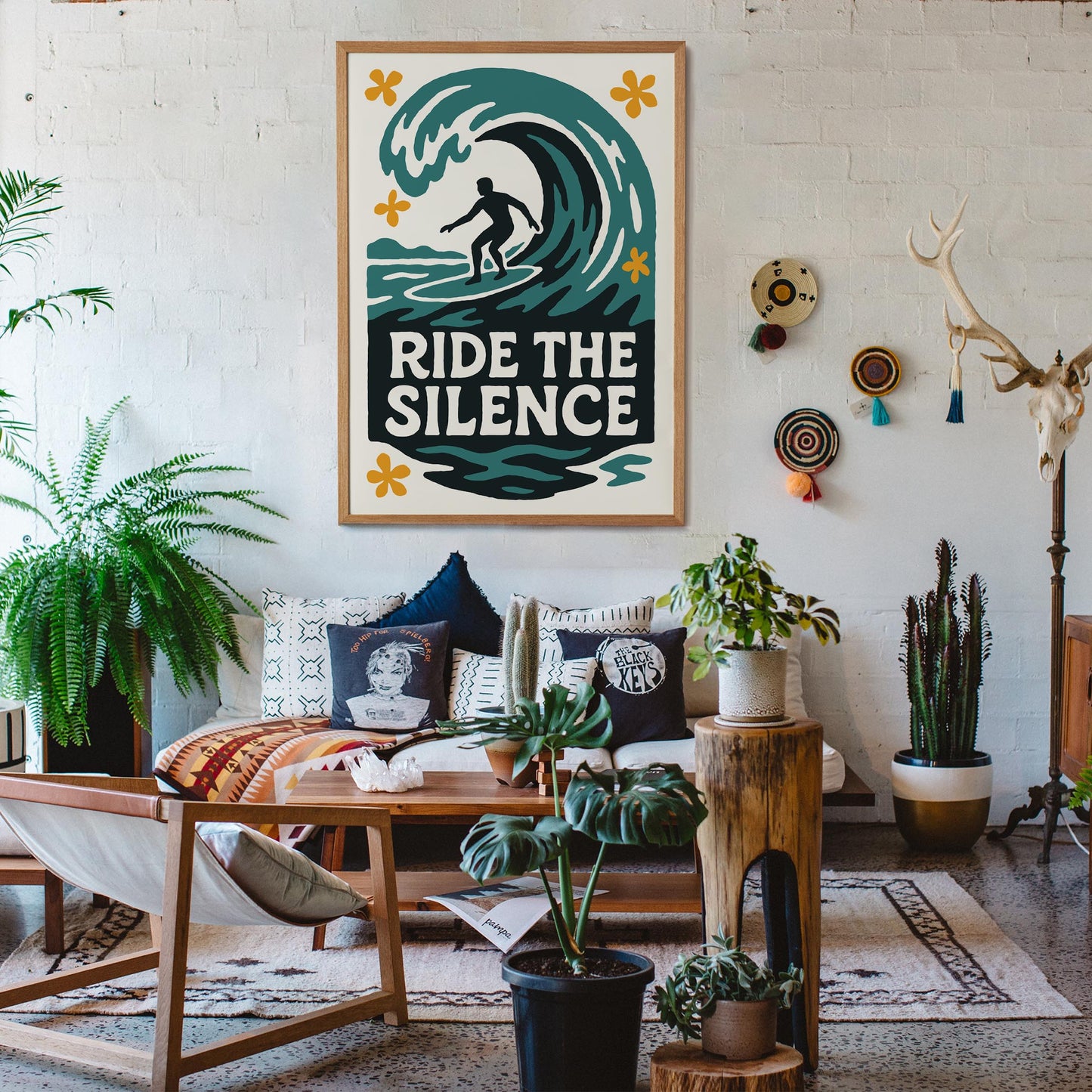 Ride the Silence Surf Poster