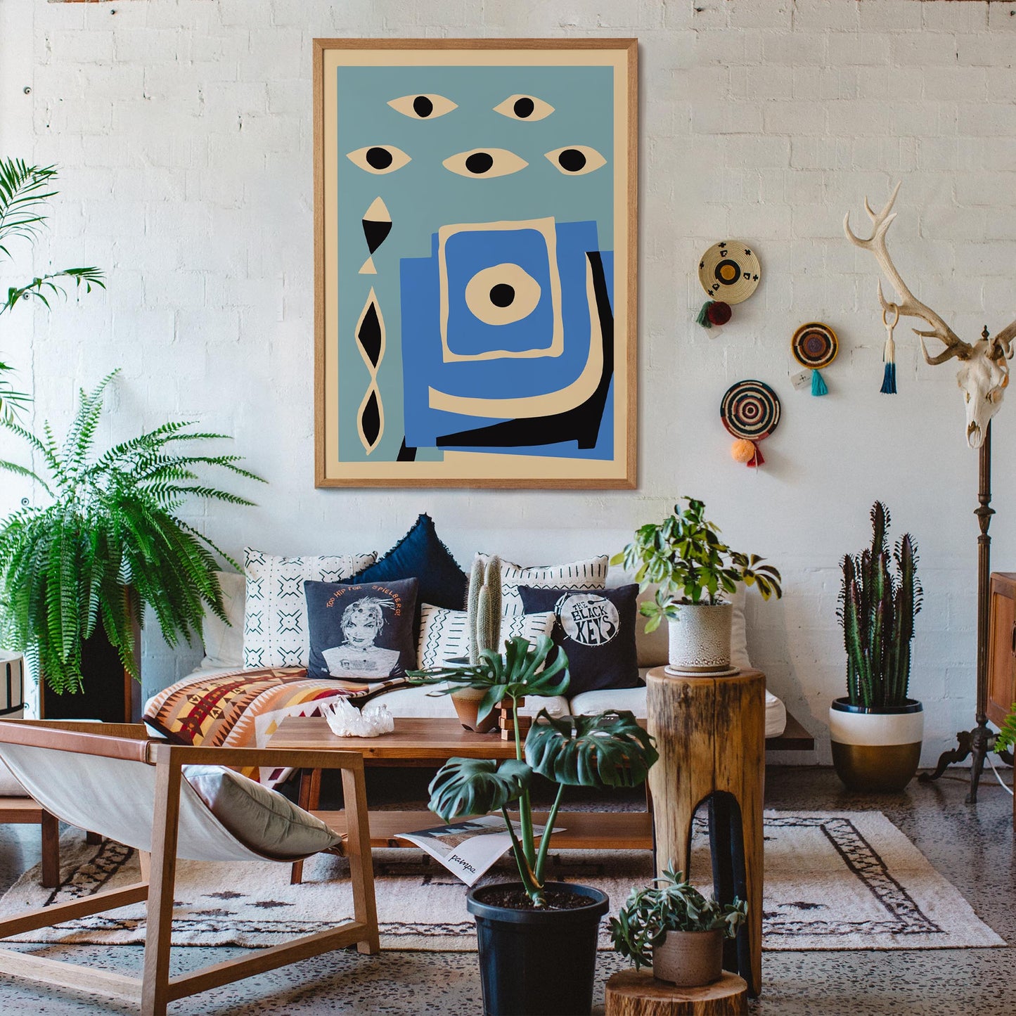 Surreal Eye Pattern Art Print