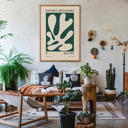 Master of Cut Outs Green Leaf Poster