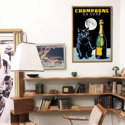 Champagne La Lune Print