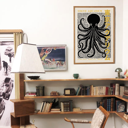 Tokyo Aquarium Octopus Poster