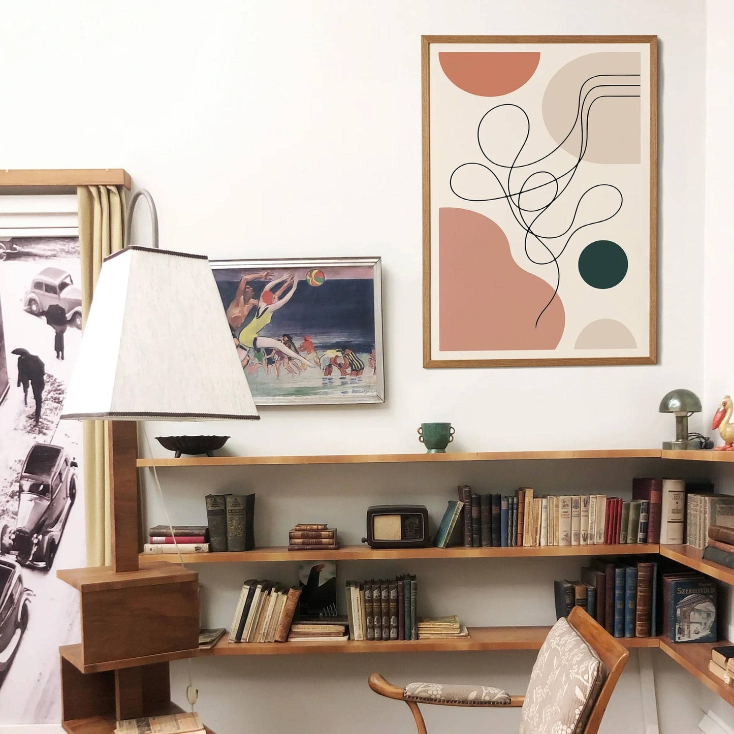 Neutral Aesthetic Line Art Print 2025