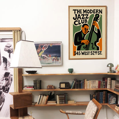 Jazz Club Vintage Poster Print