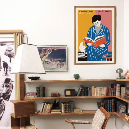 National Library Week Reading Poster