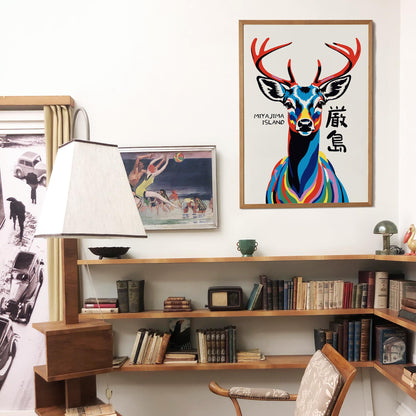 Miyajima Island Deer Poster