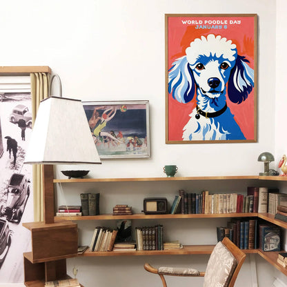 World Poodle Day Art Poster