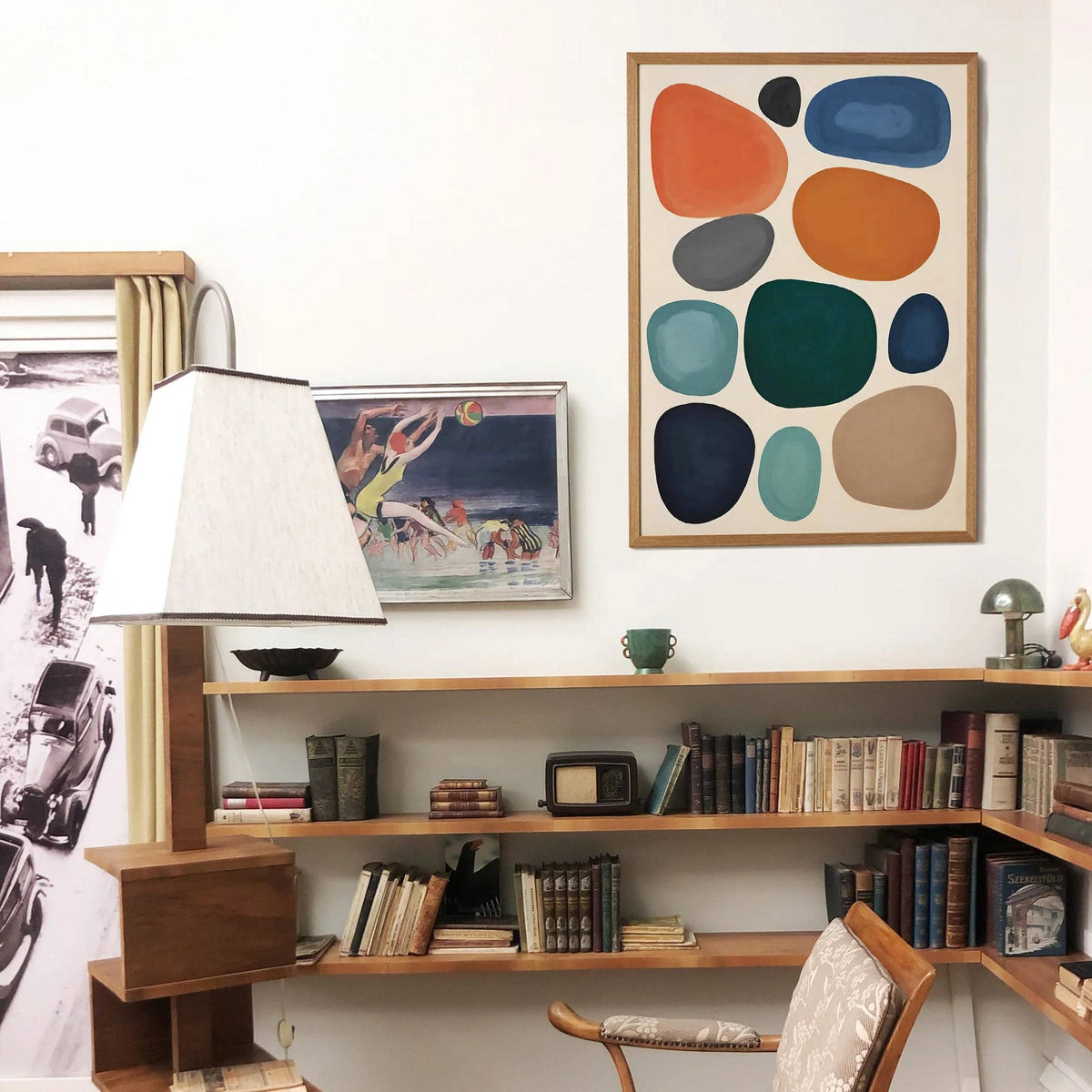 Image showcasing Scandinavian Modern Stones Wall Art – HypeSheriff