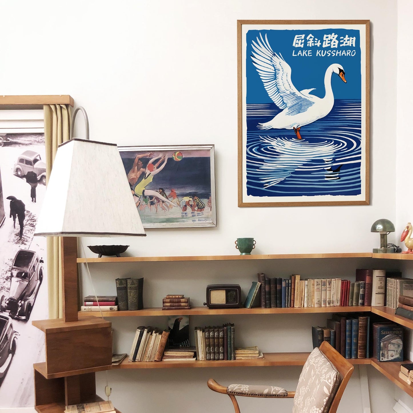 Lake Kussharo Swan Travel Poster