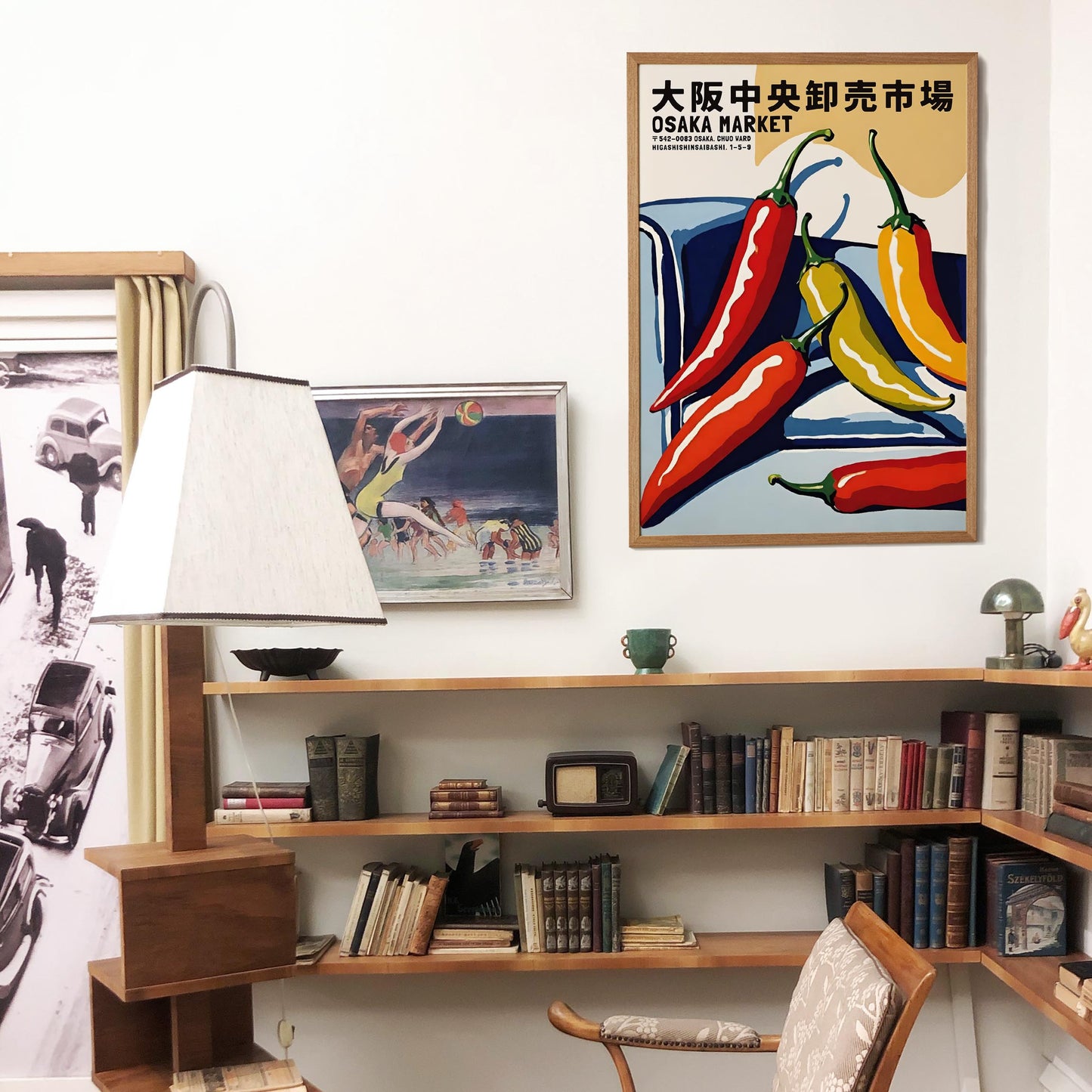 Osaka Market Chili Peppers Wall Art