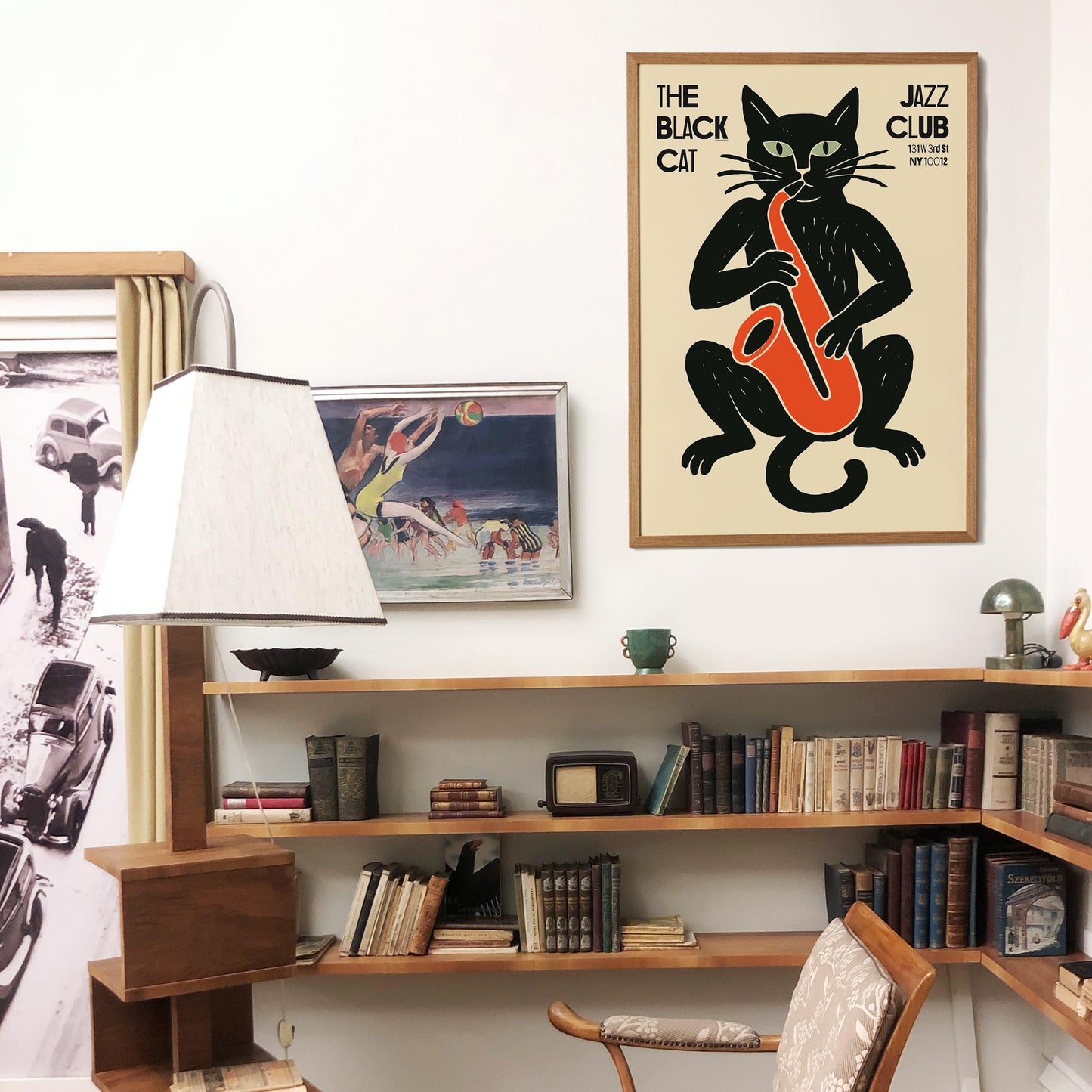 Black Cat Jazz Club Poster