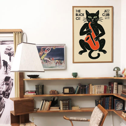 Black Cat Jazz Club Poster
