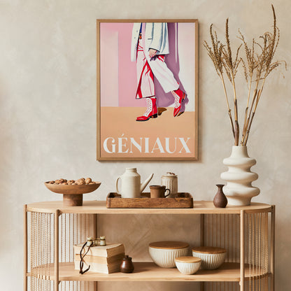 Geniaux French Fashion Wall Art Print