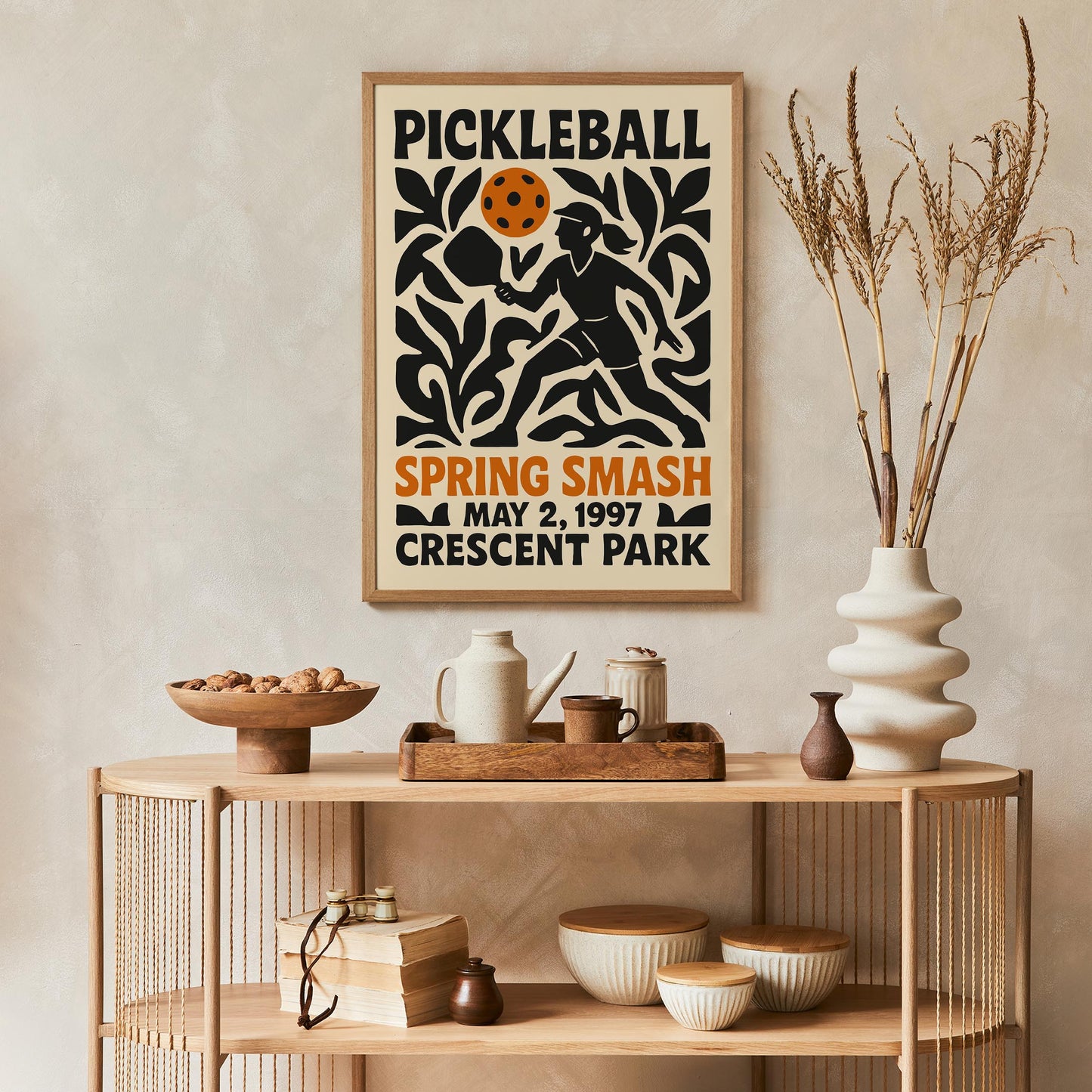 Retro Pickleball Poster
