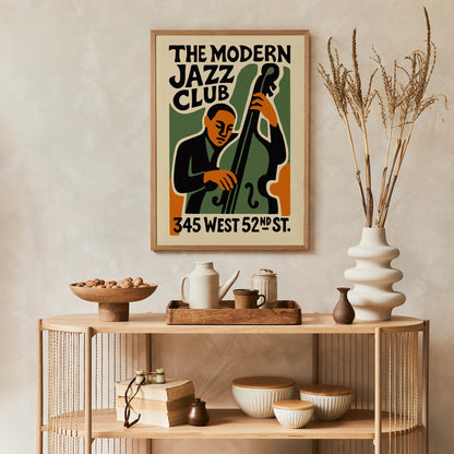 Jazz Club Vintage Poster Print