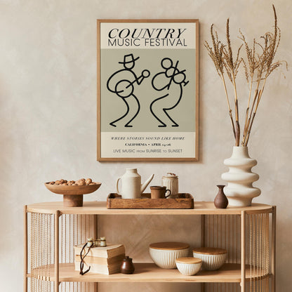 Country Music Festival California Poster