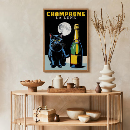 Champagne La Lune Print