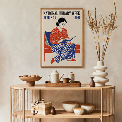 Library Week Reading Poster