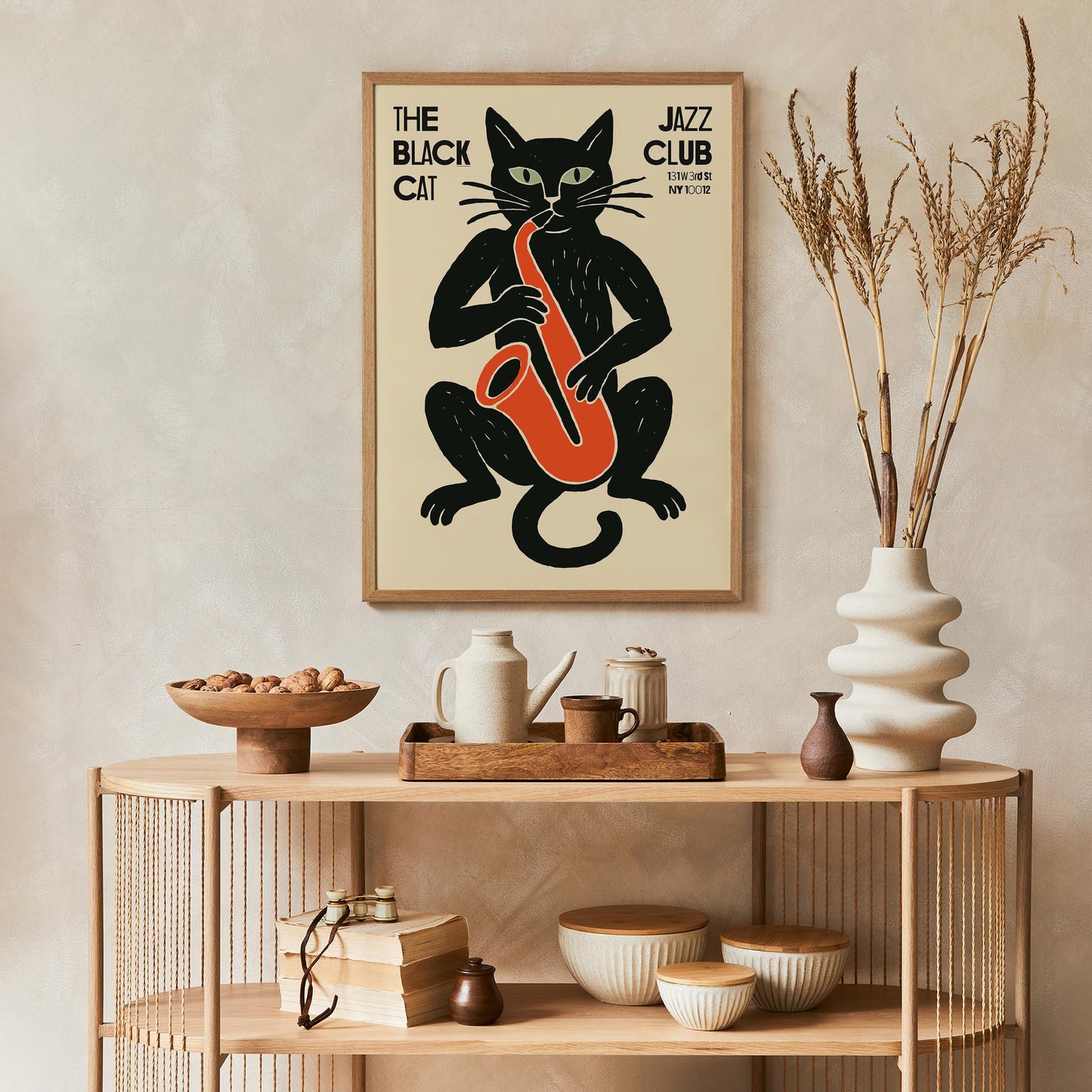Black Cat Jazz Club Poster