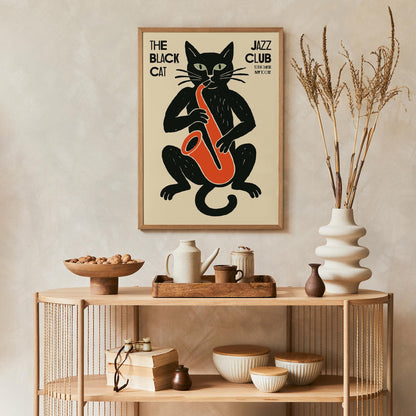 Black Cat Jazz Club Poster