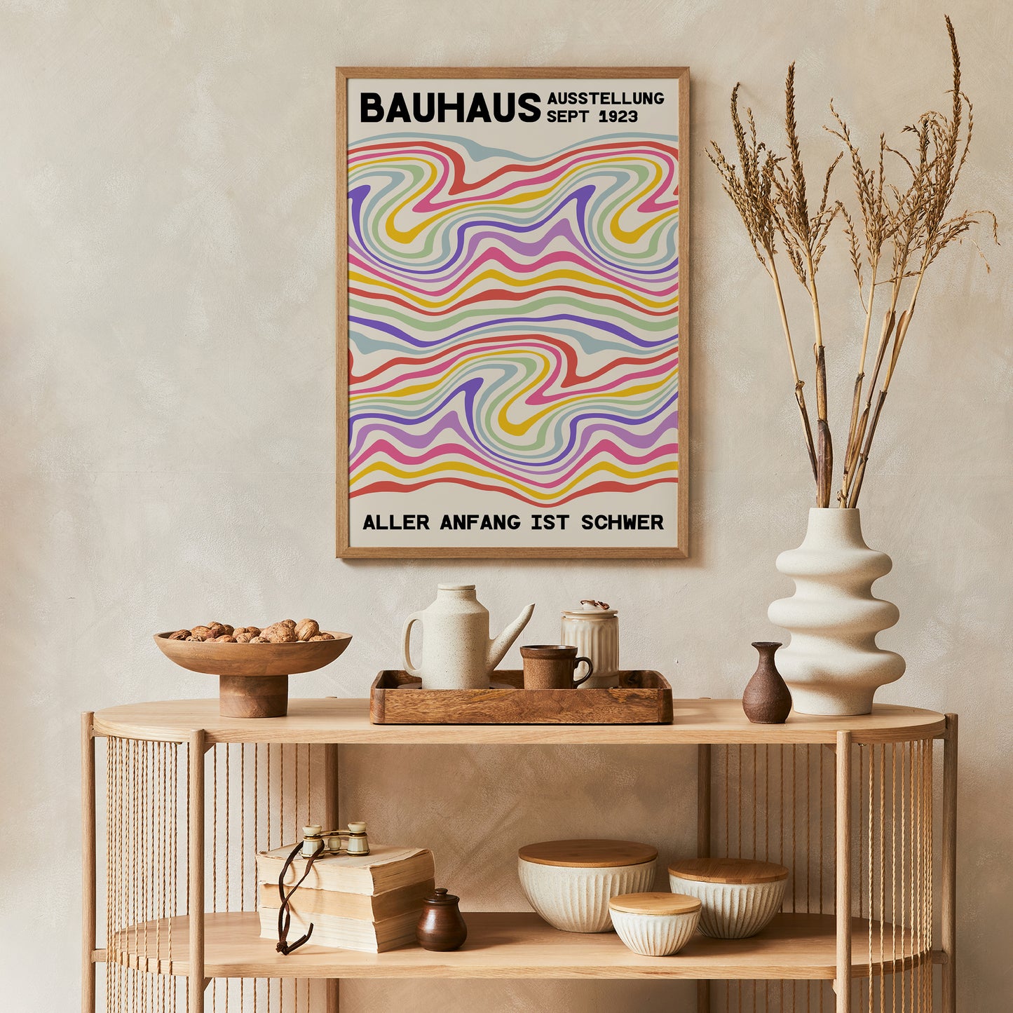 Colorful Bauhaus 1923 Poster