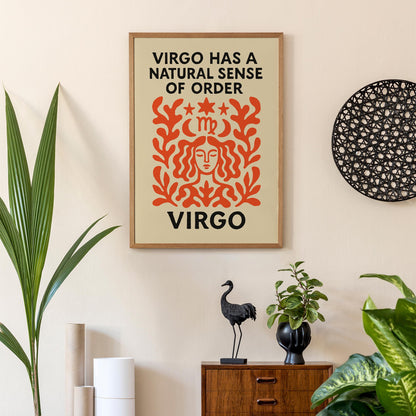 Virgo Zodiac Wall Art
