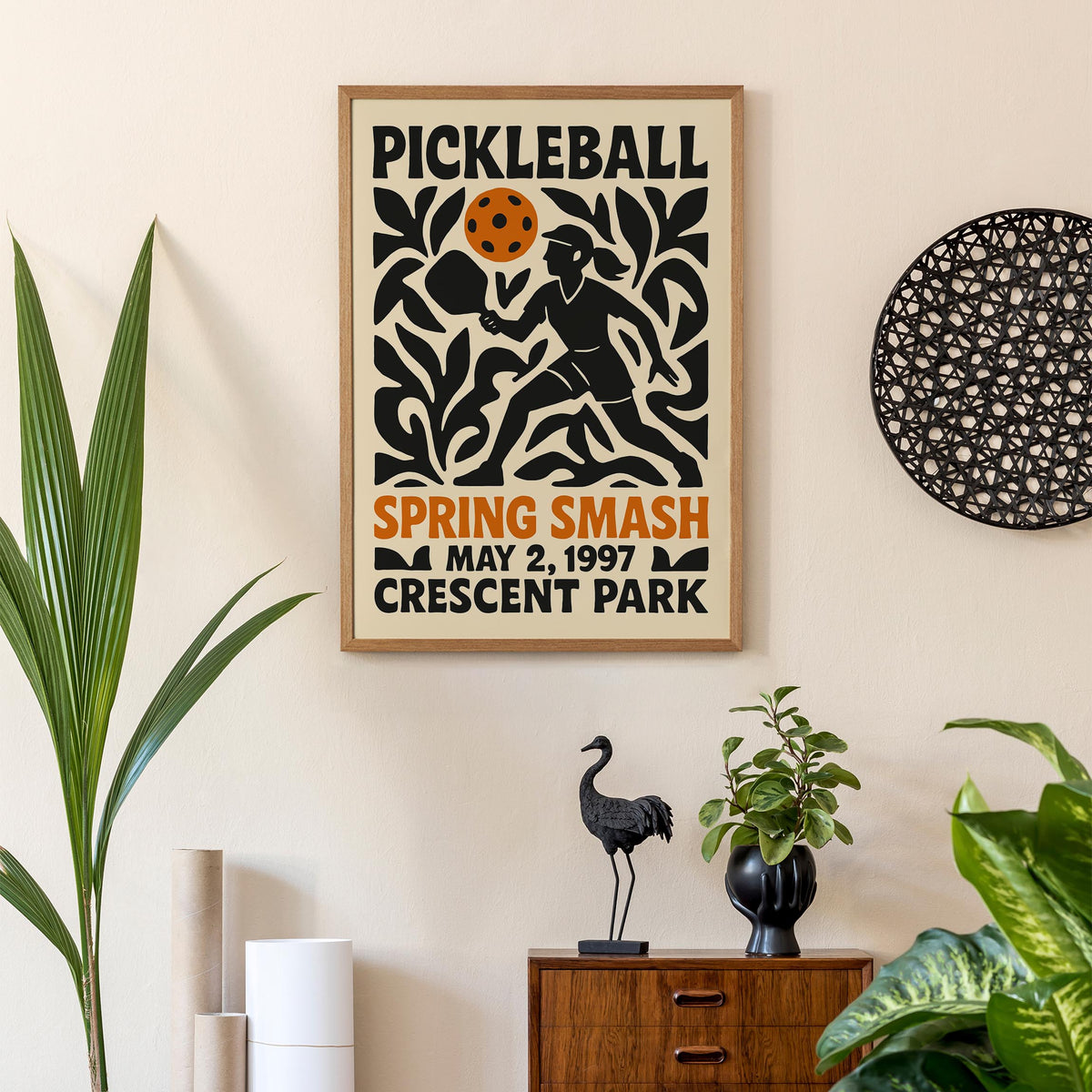 Retro Pickleball Poster