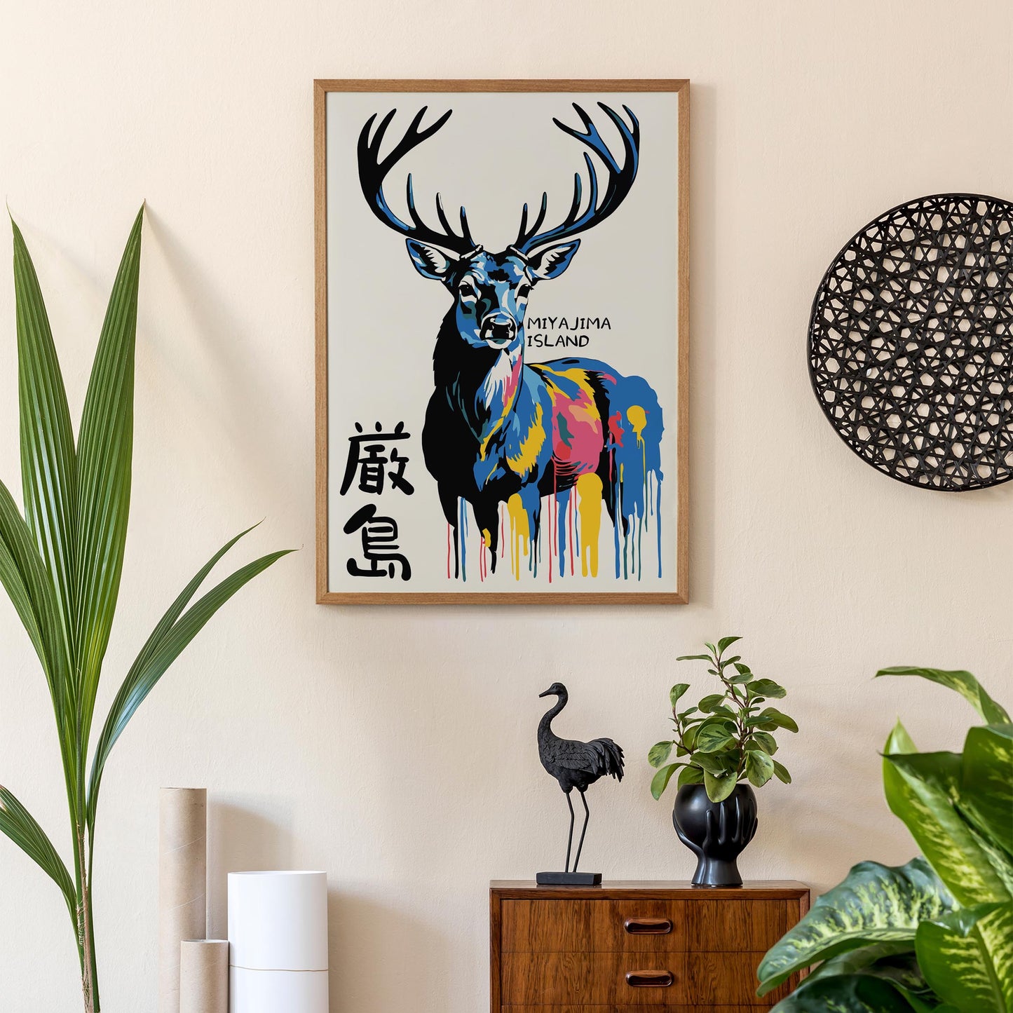 Miyajima Island Deer Print