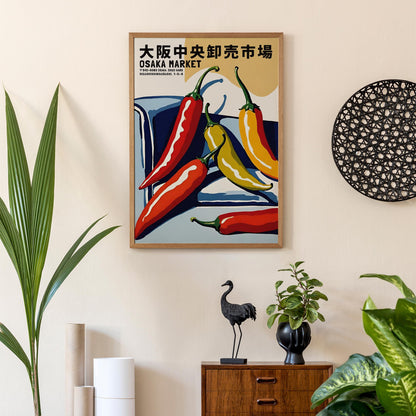 Osaka Chili Market Poster