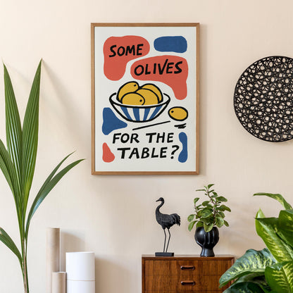Olives For The Table Print