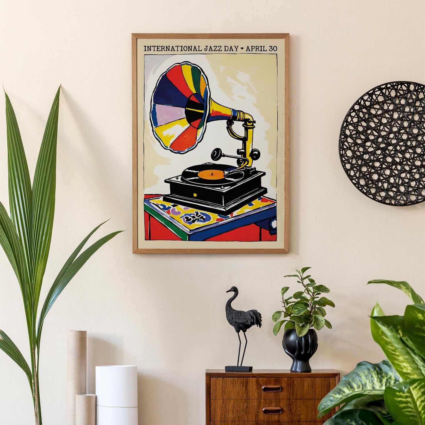 International Jazz Day Gramophone Poster