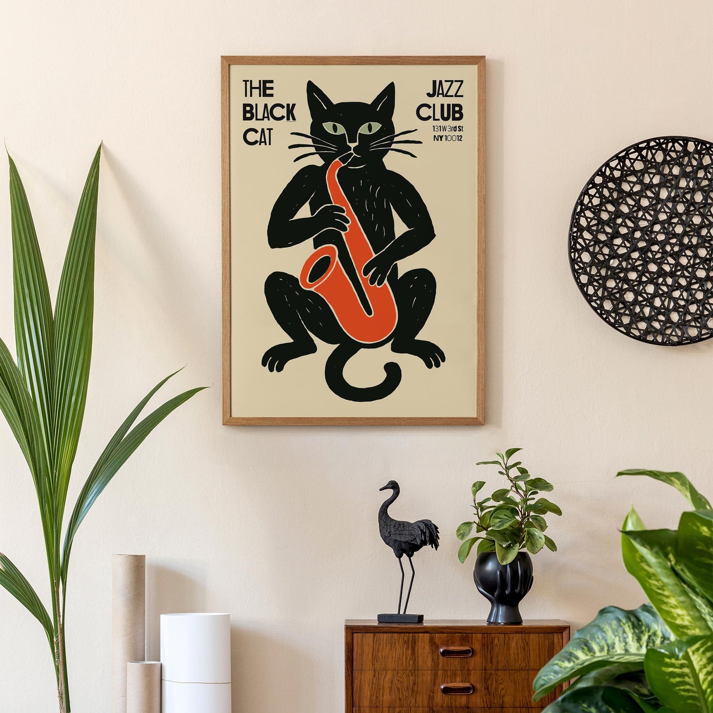 Black Cat Jazz Club Poster