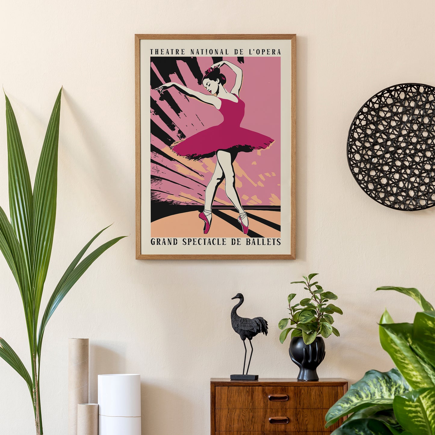 Ballet Spectacle Pink Wall Art