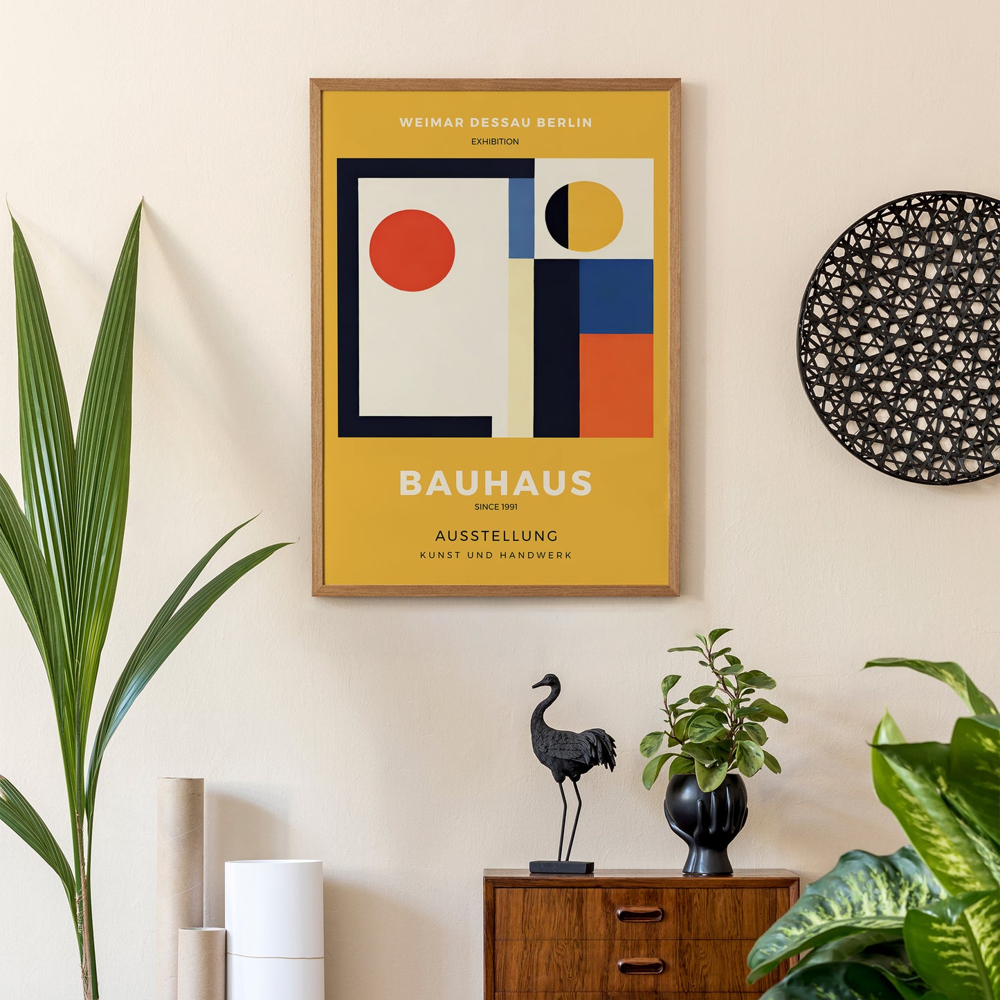 Yellow Modern Bauhaus Poster