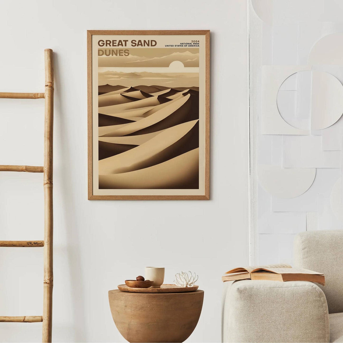 Great Sand Dunes Retro Poster