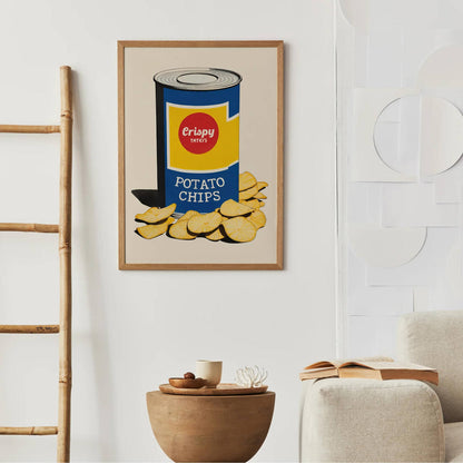 Crispy Taters Chips Can Art Print