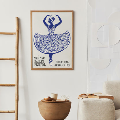 NYC Ballet Festival Poster Print