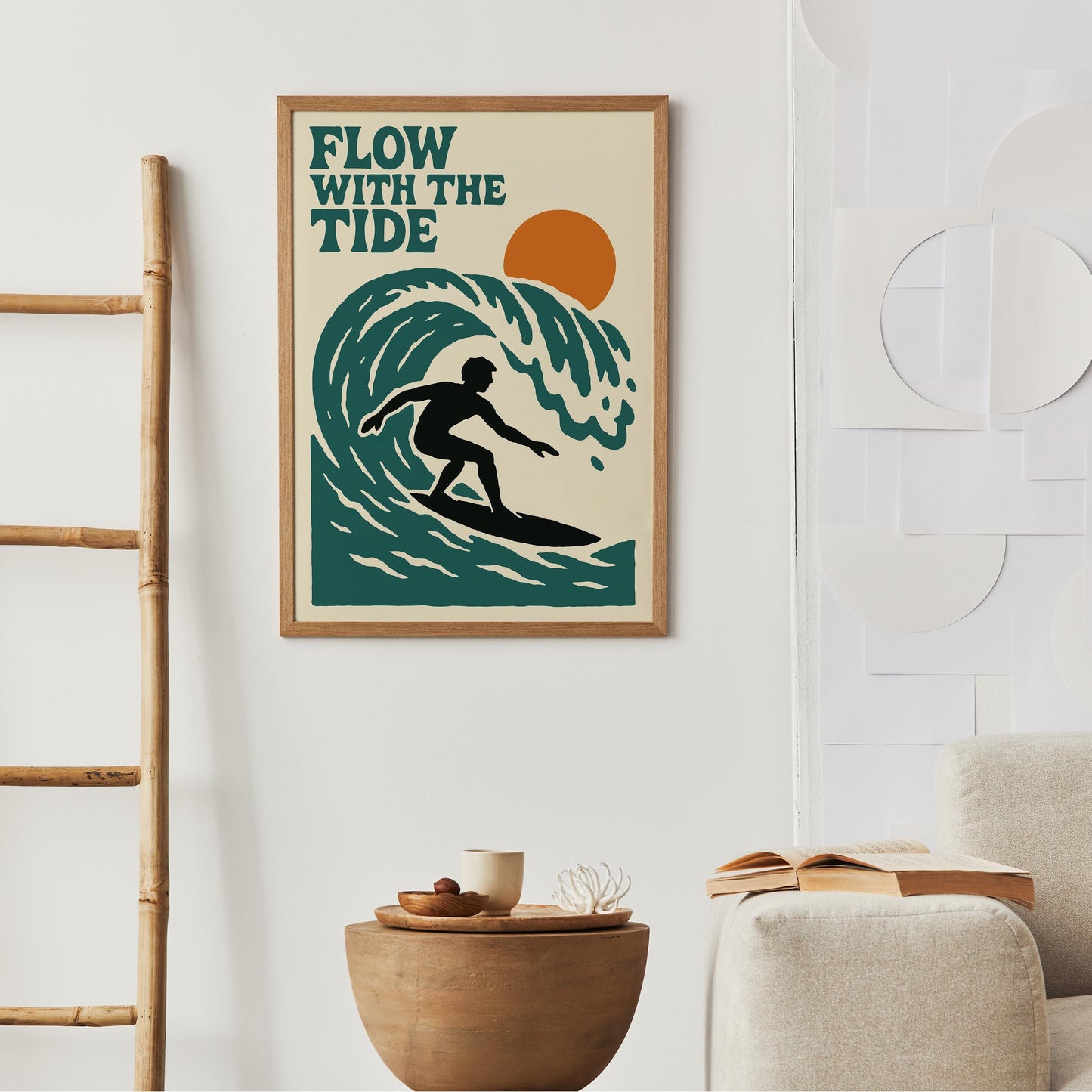 Surfing Wave Poster