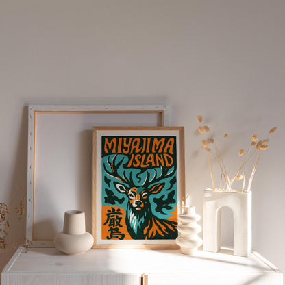 Miyajima Deer Travel Print