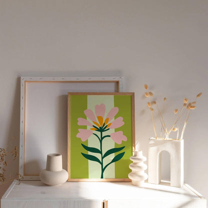 Eclectic Cute Flower Art Print