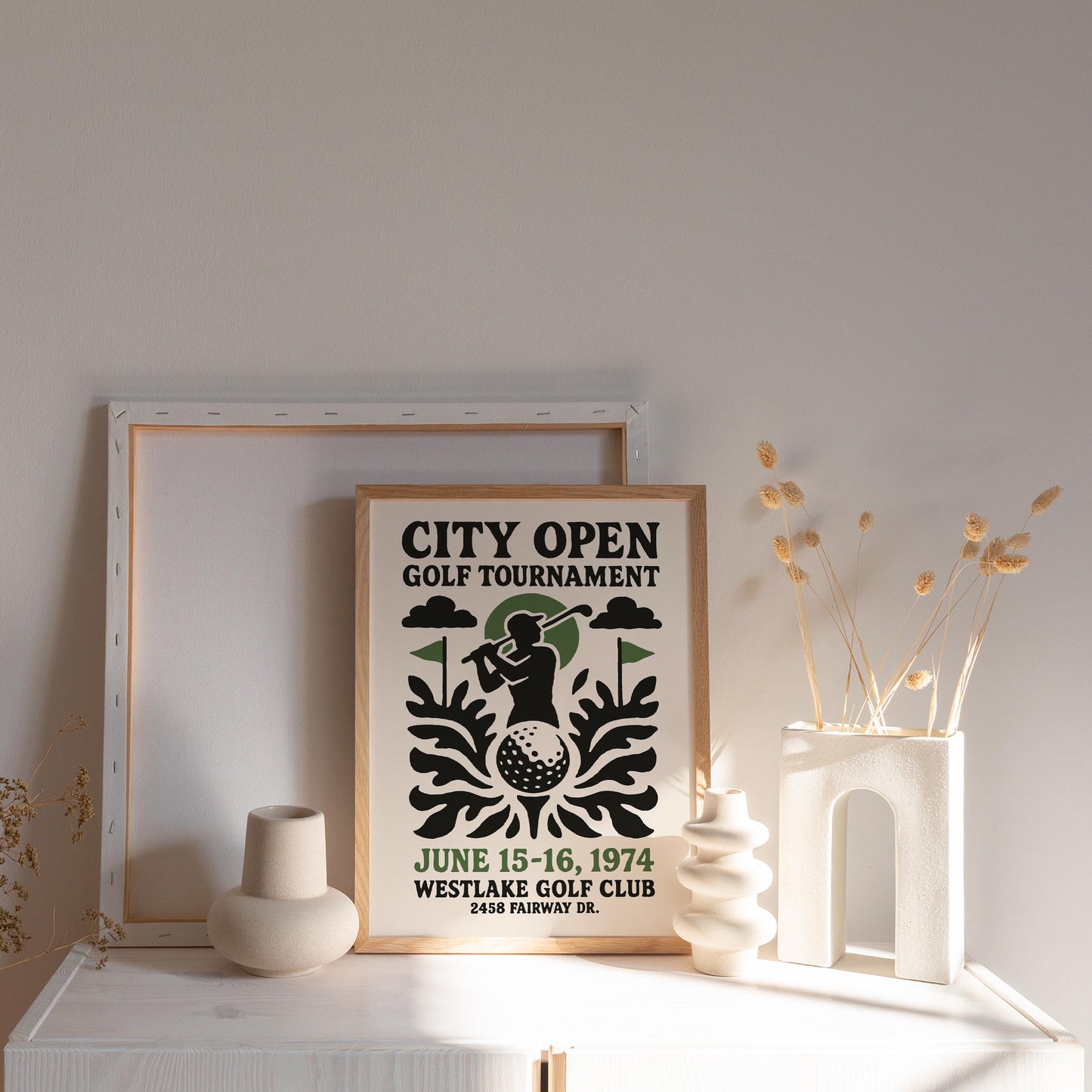 City Open Golf Poster
