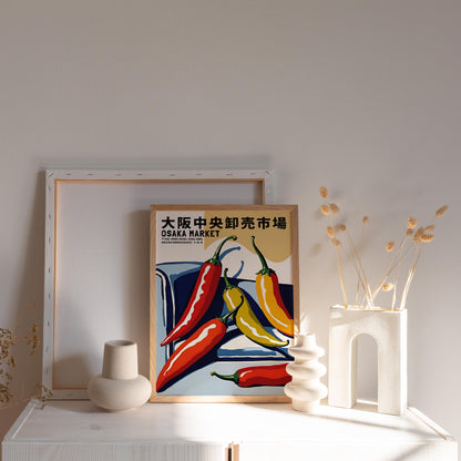 Osaka Chili Market Poster