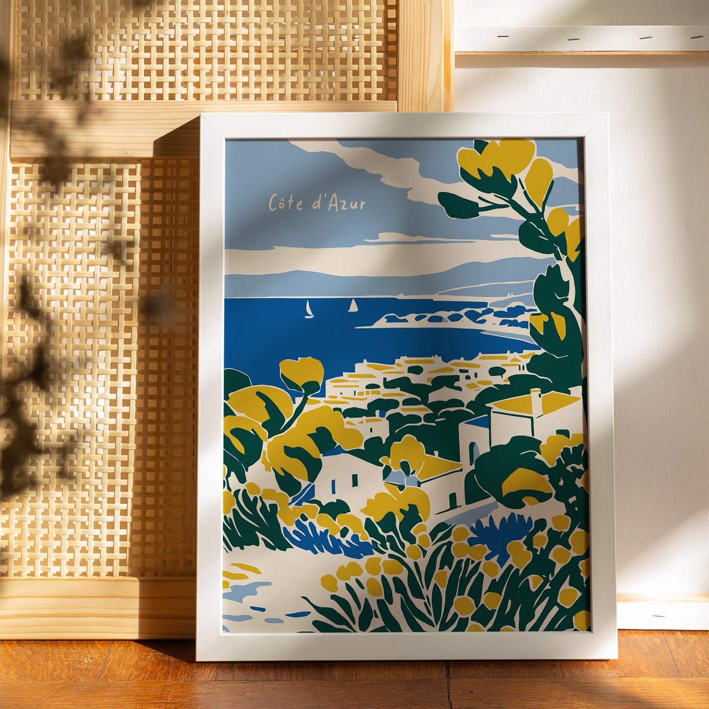 Cote d Azur Travel Artistic Poster