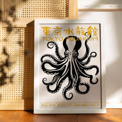 Tokyo Aquarium Octopus Poster